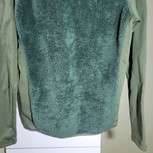 Patagonia sherpa mock neck pullover sweater green  small - Picture 5 of 7